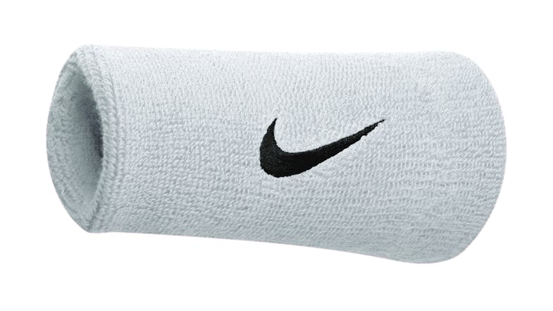 Nike Swoosh Full Length Sports Wrist Bands 2pcs. - White/Black Nike Swoosh Full Length Sports Wrist Bands 2pcs. - White/Black