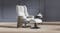 Freya Fabric Recliner and Footstool - Silver Streak Freya Fabric Recliner and Footstool - Silver Streak