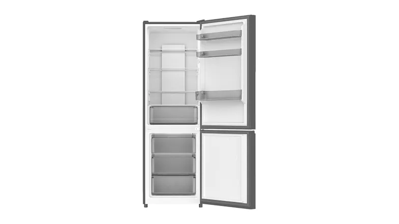Konka 310L Bottom Mount Fridge Freezer - Stainless Steel (KRF-314S) Konka 310L Bottom Mount Fridge Freezer - Stainless Steel (KRF-314S)