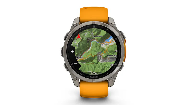 Garmin Fenix 8 Smartwatch - Titanium Case with Spark Orange/Graphite Band (47mm Case, GPS, Bluetooth, Sapphire Edition) Garmin Fenix 8 Smartwatch - Titanium Case with Spark Orange/Graphite Band (47mm Case, GPS, Bluetooth, Sapphire Edition)