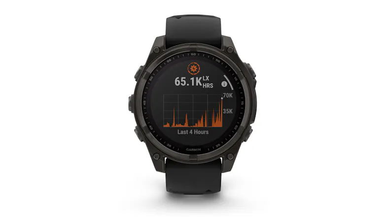 Garmin Fenix 8 Smartwatch - Carbon Grey Titanium Case with Black/Pebble Gray Band (47mm Case, GPS, Bluetooth, Sapphire Solar Edition) Garmin Fenix 8 Smartwatch - Carbon Grey Titanium Case with Black/Pebble Gray Band (47mm Case, GPS, Bluetooth, Sapphire Solar Edition)
