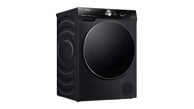 Hisense 10kg Heat Pump Condenser Dryer with 20 Programs - Charcoal Black (HDFS10HPB) Hisense 10kg Heat Pump Condenser Dryer with 20 Programs - Charcoal Black (HDFS10HPB)