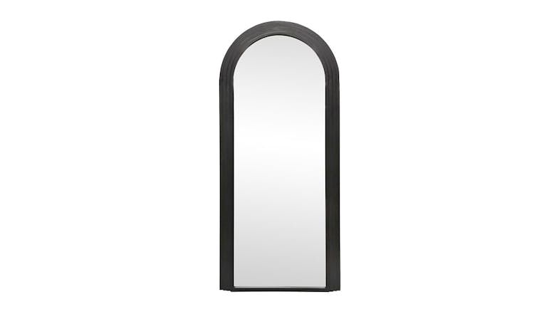Mira Black 180cm Wooden Arch Frame Mirror Mira Black 180cm Wooden Arch Frame Mirror
