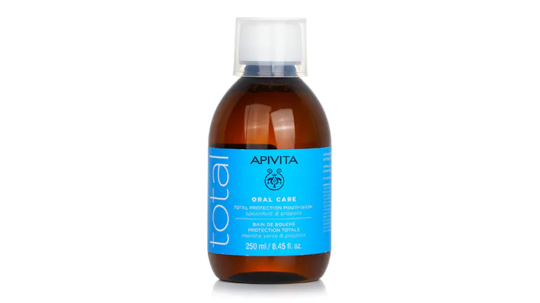 Apivita Total Protection Mouthwash with Spearmint & Propolis - 250ml/8.45oz Apivita Total Protection Mouthwash with Spearmint & Propolis - 250ml/8.45oz