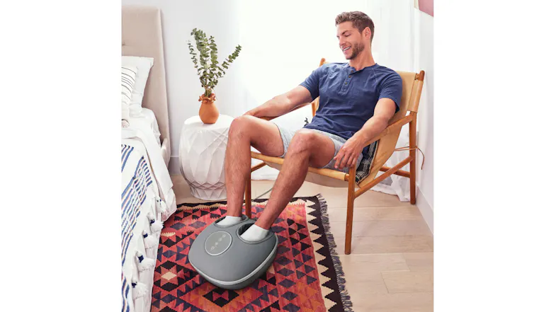 Homedics Shiatsu Air Deluxe Foot Massager with Heat - Grey (FMS-348HGY-AU) Homedics Shiatsu Air Deluxe Foot Massager with Heat - Grey (FMS-348HGY-AU)