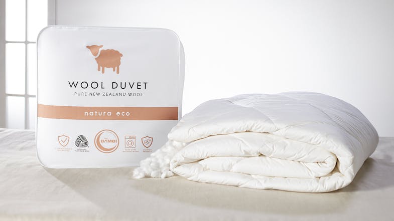Natura Eco NZ Wool 500gsm Duvet Inner by Bambi Natura Eco NZ Wool 500gsm Duvet Inner by Bambi