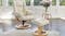 Freya Leather Recliner and Footstool - Snow Freya Leather Recliner and Footstool - Snow