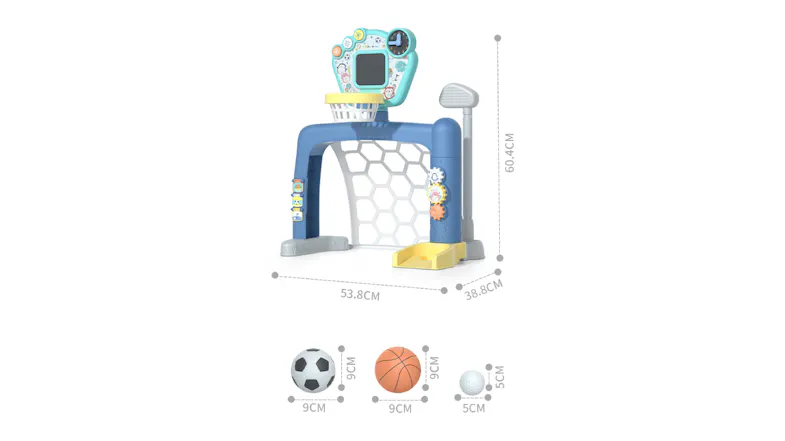 Gem Toys Sports World 3-in-1 Indoor Electronic Kids' Sports Center with Basketball, Golf, Soccer Gem Toys Sports World 3-in-1 Indoor Electronic Kids' Sports Center with Basketball, Golf, Soccer