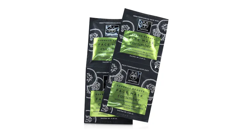 Apivita Express Beauty Face Mask with Cucumber (Intensive Moisturization) - 6x(2x8ml) Apivita Express Beauty Face Mask with Cucumber (Intensive Moisturization) - 6x(2x8ml)