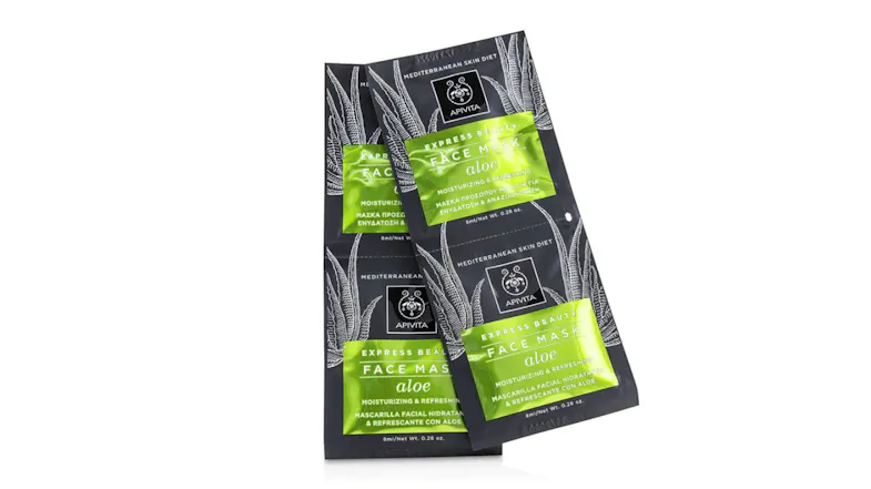 Apivita Express Beauty Face Mask with Aloe (Moisturizing and Refreshing) - 6x(2x8ml) Apivita Express Beauty Face Mask with Aloe (Moisturizing and Refreshing) - 6x(2x8ml)