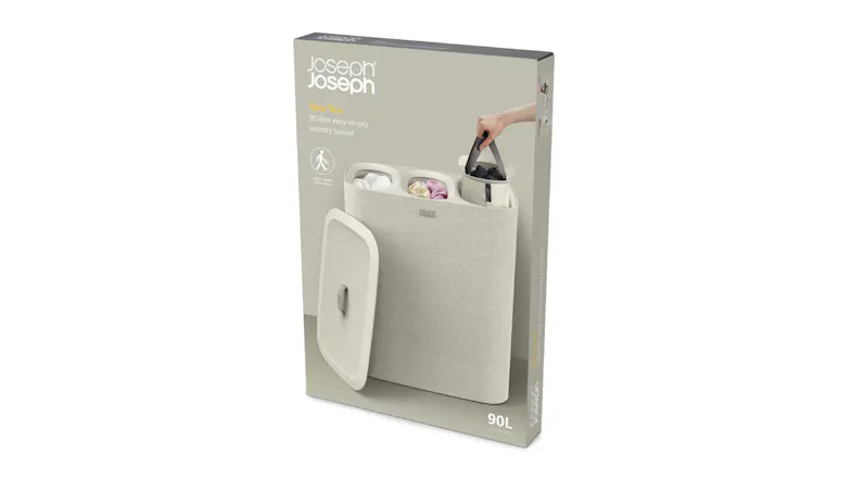 Joseph Joseph Tota Trio Laundry Separation Hamper - Ecru Joseph Joseph Tota Trio Laundry Separation Hamper - Ecru