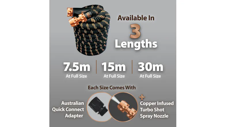 Pocket Hose Copper Bullet Premium Expanding Garden Hose 15m Pocket Hose Copper Bullet Premium Expanding Garden Hose 15m