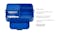 Mepal Segmented Bento Box Large - Vivid Blue Mepal Segmented Bento Box Large - Vivid Blue