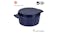 Stanley Rogers Cast Iron French Over Casserole Pot & Lid 28cm - Mid Blue Stanley Rogers Cast Iron French Over Casserole Pot & Lid 28cm - Mid Blue
