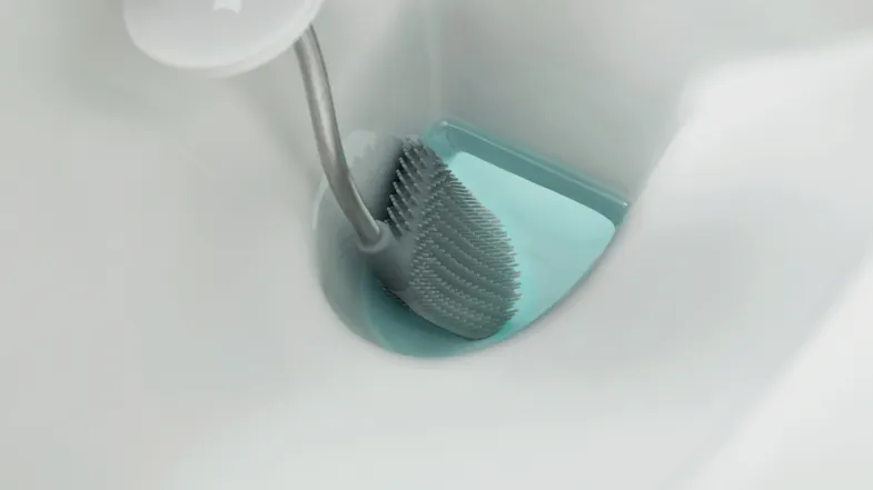 Joseph Joseph Flex Lite Toilet Brush with Caddy - White Joseph Joseph Flex Lite Toilet Brush with Caddy - White