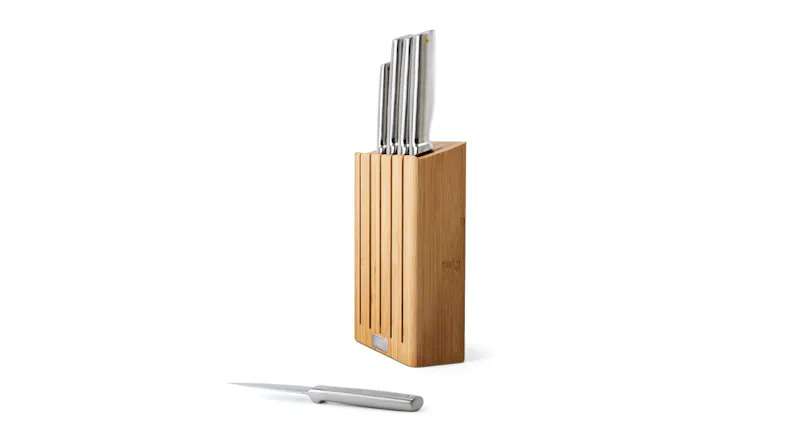 Joseph Joseph "Elevate" Stainless Steel Knife Set with Bamboo Knife Block 5pcs. Joseph Joseph "Elevate" Stainless Steel Knife Set with Bamboo Knife Block 5pcs.