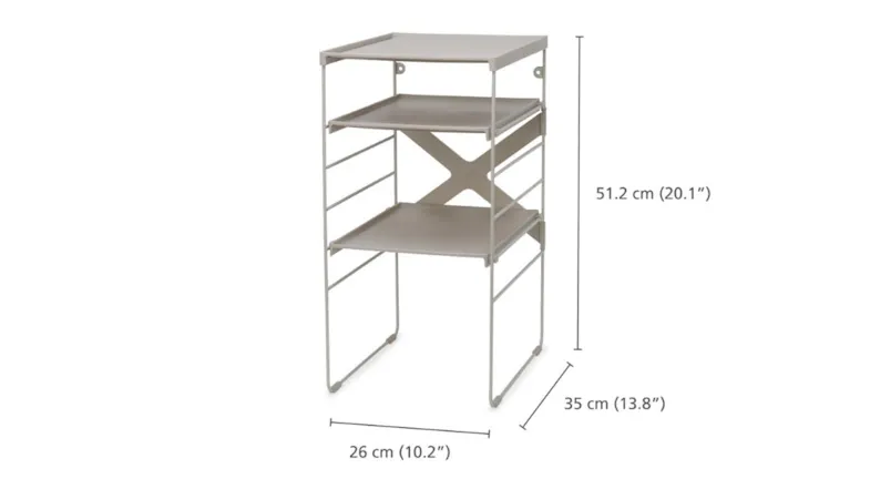 Joseph Joseph Level PLUS Adjustable Shoe Rack 26 x 35 x 51cm - White Joseph Joseph Level PLUS Adjustable Shoe Rack 26 x 35 x 51cm - White