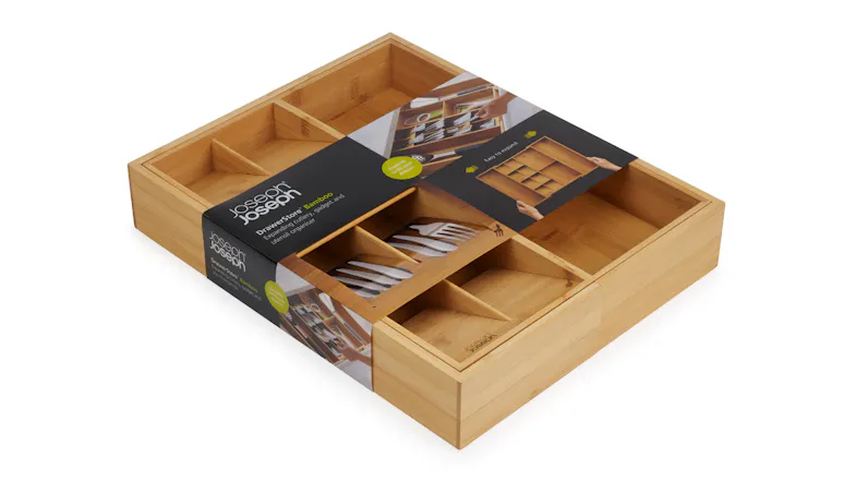Joseph Joseph Adjustable Bamboo Drawer Storage Organiser Joseph Joseph Adjustable Bamboo Drawer Storage Organiser