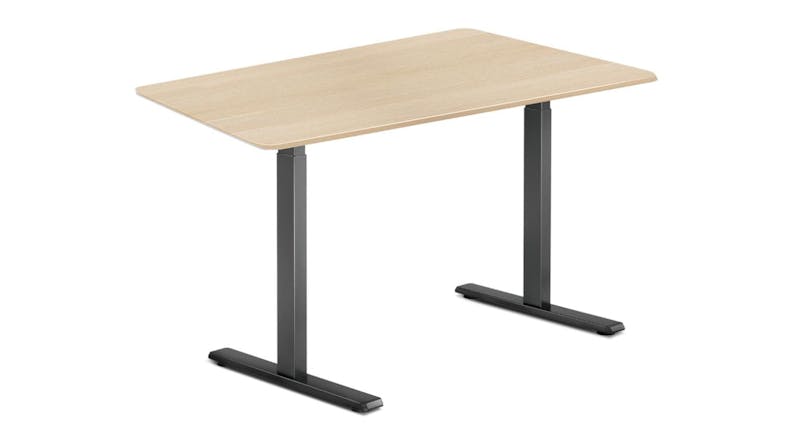 TSB Living Height Adjustable Desk with Memory - Black/Oak TSB Living Height Adjustable Desk with Memory - Black/Oak