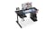 TSB Living Left-Handed L-Shaped Gaming Desk with Cup Holder, Headphone Hook - Carbon Fiber Texture TSB Living Left-Handed L-Shaped Gaming Desk with Cup Holder, Headphone Hook - Carbon Fiber Texture