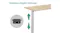 TSB Living Height Adjustable Desk - White/Oak TSB Living Height Adjustable Desk - White/Oak