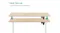 TSB Living Height Adjustable Desk - White/Oak TSB Living Height Adjustable Desk - White/Oak