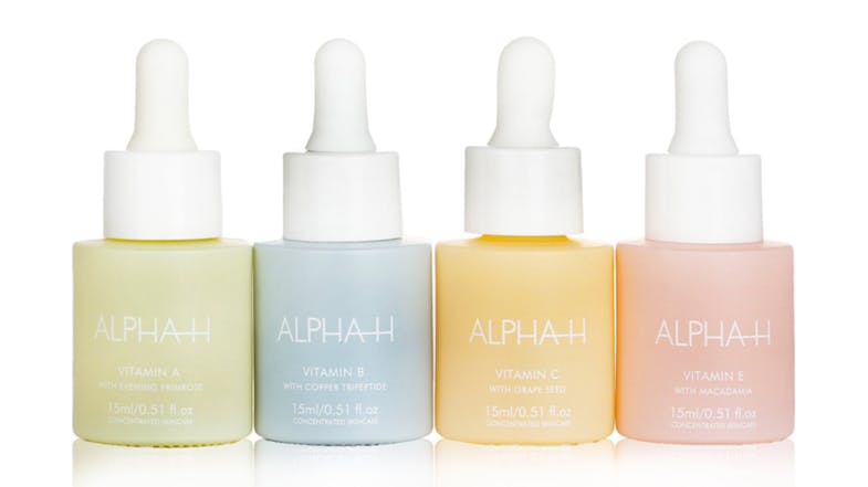 Alpha-H Vitamin Profiling Collection: Vitamin A 15ml+ Vitamin B 15ml+ Vitamin C 15ml+ Vitamin E 15ml - 4x15ml/0.51oz Alpha-H Vitamin Profiling Collection: Vitamin A 15ml+ Vitamin B 15ml+ Vitamin C 15ml+ Vitamin E 15ml - 4x15ml/0.51oz