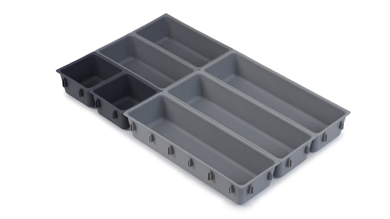 Joseph Joseph BLOX Modular Drawer Organisation System 7pcs. - Grey Joseph Joseph BLOX Modular Drawer Organisation System 7pcs. - Grey