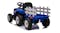 TSB Living Kids' Ride-On Tractor with Trailer, Music, Lights - Dark Blue TSB Living Kids' Ride-On Tractor with Trailer, Music, Lights - Dark Blue