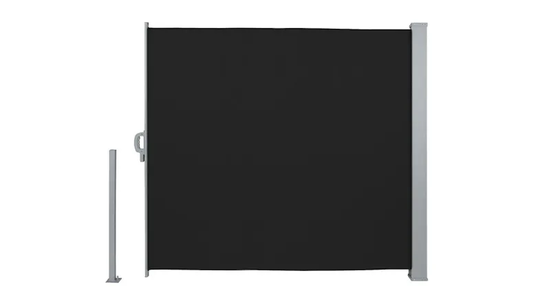 TSB Living Adjustable Outdoor Side Wall Awning 1.73 x 3m - Black TSB Living Adjustable Outdoor Side Wall Awning 1.73 x 3m - Black