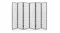 TSB Living 6-Panel Room Divider - Black/White TSB Living 6-Panel Room Divider - Black/White