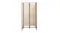 TSB Living 4-Panel Room Divider - Mocha Wood/Cream Linen TSB Living 4-Panel Room Divider - Mocha Wood/Cream Linen