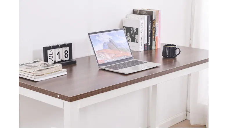 TSB Living Etan Desk 160cm - White/Walnut TSB Living Etan Desk 160cm - White/Walnut