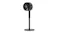 Tall grey and rose gold Shark FlexBreeze cordless pedestal fan with round head and sturdy circular base shown standing upright Tall grey and rose gold Shark FlexBreeze cordless pedestal fan with round head and sturdy circular base shown standing upright