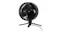 Shark FlexBreeze cordless fan in tabletop mode with fold‑out legs, featuring a black front grille and rose gold accent ring Shark FlexBreeze cordless fan in tabletop mode with fold‑out legs, featuring a black front grille and rose gold accent ring