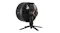 Shark FlexBreeze pedestal fan cooling an outdoor dining setup with food on the table and the fan positioned nearby Shark FlexBreeze pedestal fan cooling an outdoor dining setup with food on the table and the fan positioned nearby