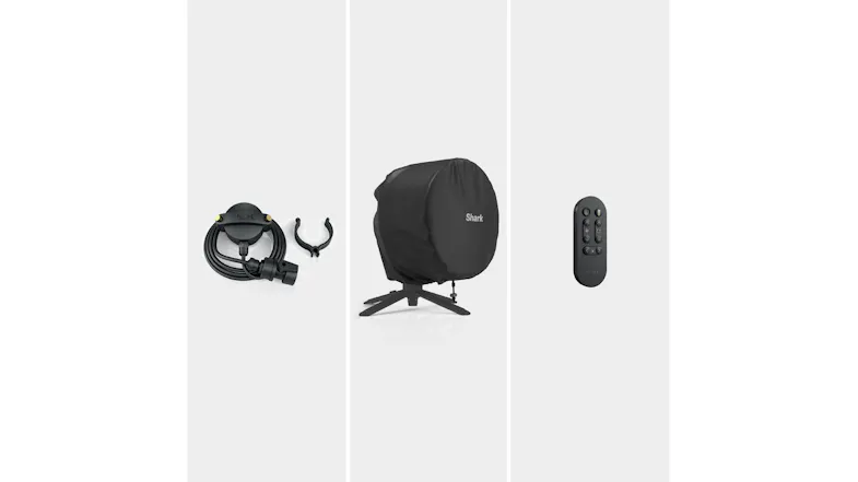 Shark FlexBreeze Pedestal & Tabletop Cordless Fan with Remote & Misting Attachment - Grey/Rose Gold (FA225) Shark FlexBreeze Pedestal & Tabletop Cordless Fan with Remote & Misting Attachment - Grey/Rose Gold (FA225)