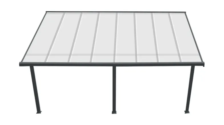 TSB Living Aluminium Adjustable Outdoor Patio Canopy 5 x 2.5 x 2.58m - Dark Grey TSB Living Aluminium Adjustable Outdoor Patio Canopy 5 x 2.5 x 2.58m - Dark Grey