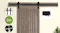TSB Living Sliding Barn Door Track & Decorative Hardware Set with Soft Closer 2m - Black TSB Living Sliding Barn Door Track & Decorative Hardware Set with Soft Closer 2m - Black