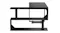TSB Living L-Shaped Combination Desk and Shelving Unit with PC Tower Block - Black TSB Living L-Shaped Combination Desk and Shelving Unit with PC Tower Block - Black
