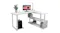 TSB Living L-Shaped Combination Desk and Shelving Unit with PC Tower Block - White TSB Living L-Shaped Combination Desk and Shelving Unit with PC Tower Block - White