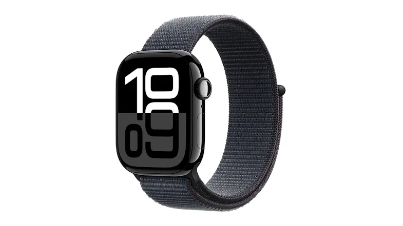 Apple Watch Series 10 - Jet Black Aluminium Case with Ink Sport Loop (42mm, GPS, Bluetooth) Apple Watch Series 10 - Jet Black Aluminium Case with Ink Sport Loop (42mm, GPS, Bluetooth)