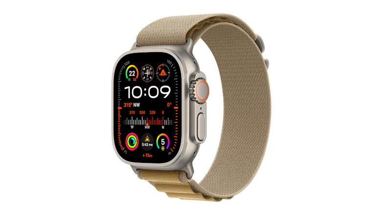 Apple Watch Ultra 2 - Natural Titanium Case with Tan Alpine Loop (49mm, GPS+Cellular, Bluetooth, Small) Apple Watch Ultra 2 - Natural Titanium Case with Tan Alpine Loop (49mm, GPS+Cellular, Bluetooth, Small)