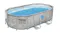 Bestway PowerSteel Ovular Above Ground Pool 4.27 x 2.50 x 1m with Filter Pump, Ladder Bestway PowerSteel Ovular Above Ground Pool 4.27 x 2.50 x 1m with Filter Pump, Ladder