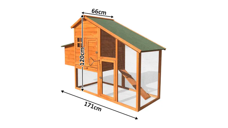 TSB Living Wooden Multi-Level Chicken Coop with Nest Boxes TSB Living Wooden Multi-Level Chicken Coop with Nest Boxes