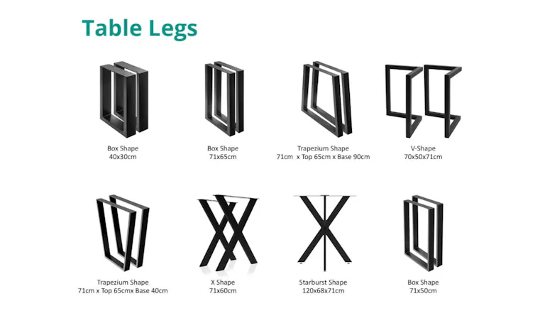 TSB Living Slimline Square Table Leg with Pre-Drilled Holes 2pcs. - Matte Black TSB Living Slimline Square Table Leg with Pre-Drilled Holes 2pcs. - Matte Black