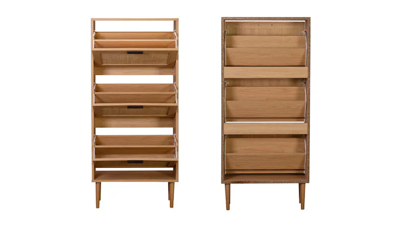 TSB Living "Naturlig" 3-Drawer Tall Shoe Rack TSB Living "Naturlig" 3-Drawer Tall Shoe Rack