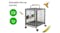 TSB Living Wheeled Travel Bird Cage with External Perch 52 x 42 x 75cm TSB Living Wheeled Travel Bird Cage with External Perch 52 x 42 x 75cm