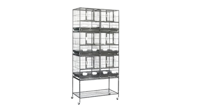 TSB Living Bird Cage System with Castors, Slide-Out Trays TSB Living Bird Cage System with Castors, Slide-Out Trays