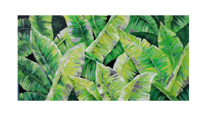 TSB Living Decorative Oil Painting - Textured Fronds TSB Living Decorative Oil Painting - Textured Fronds